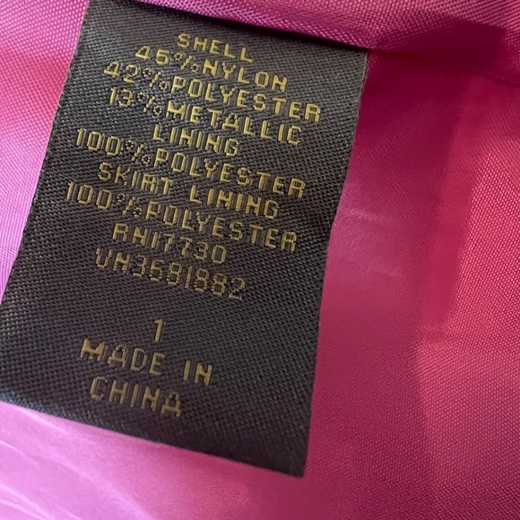 Zac Posen for Target Yellow Pink Metallic Floral Peplum Dress Women’s Size 1 - Picture 14 of 14